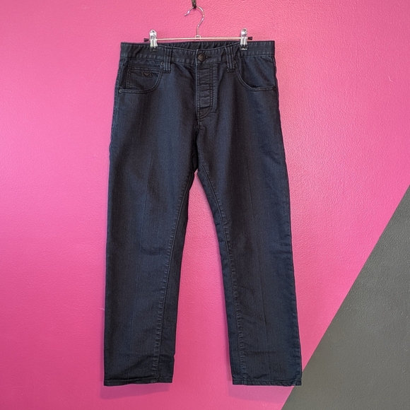 Men's Armani Dark Blue Jeans - Picture 1 of 4
